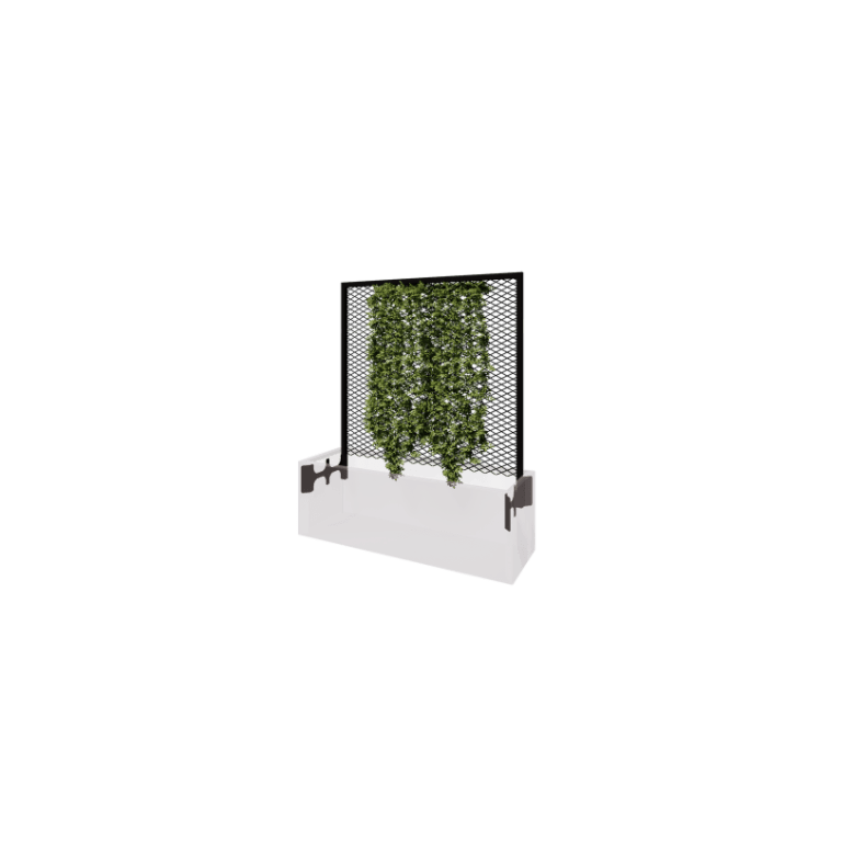 Support pour plantes grimpantes noir pour jardinière 120 x 40 cm