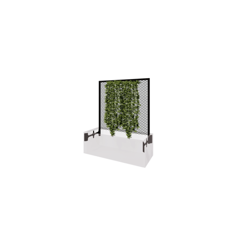Support pour plantes grimpantes noir pour jardinière 120 x 50 cm