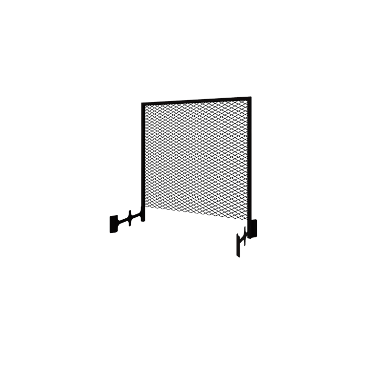 Support pour plantes grimpantes noir pour jardinière 120 x 50 cm