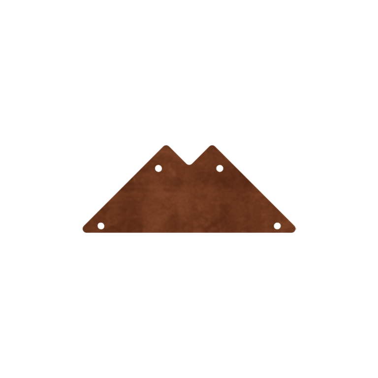 Jardinière en acier Corten - Plaque de jonction - 90°