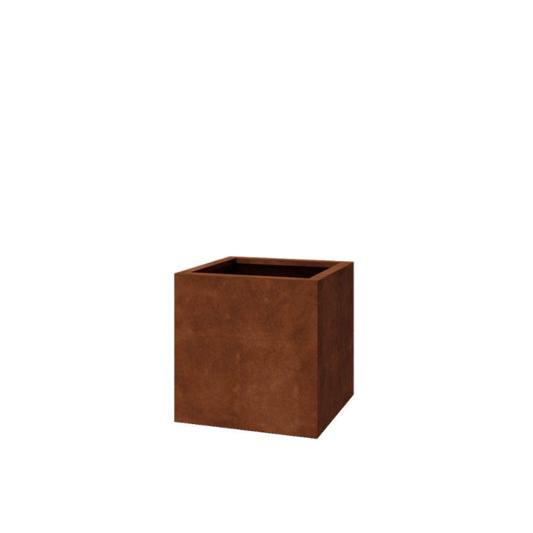 Bac à plantes soudée en acier corten Montana 60 x 60 x 60 cm
