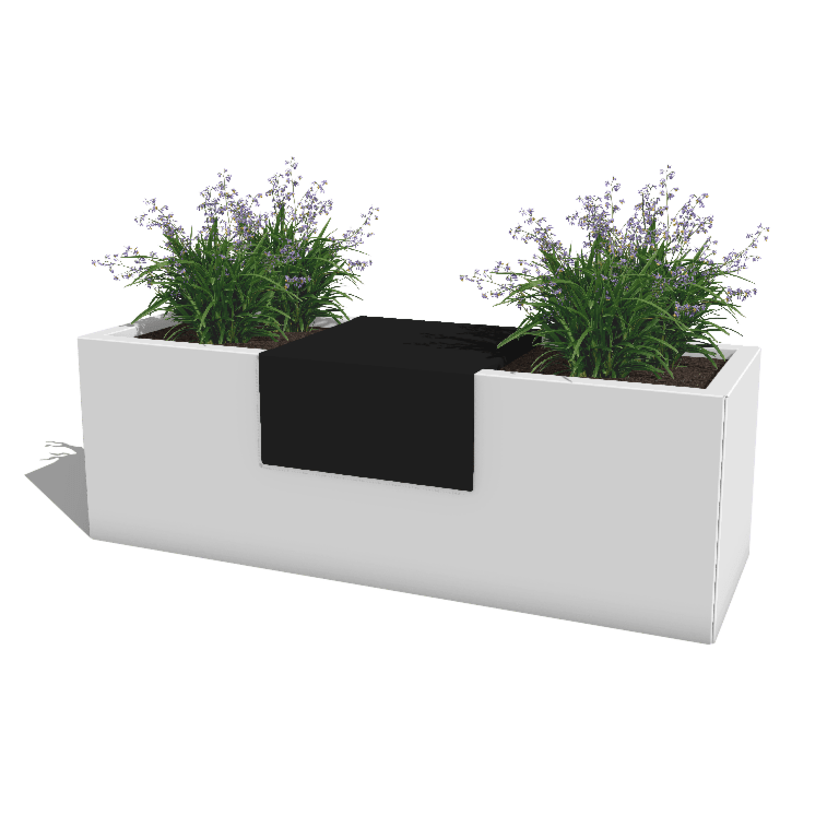 Plateforme pour jardinières en acier thermolaqué 40 x 41 x 20 cm