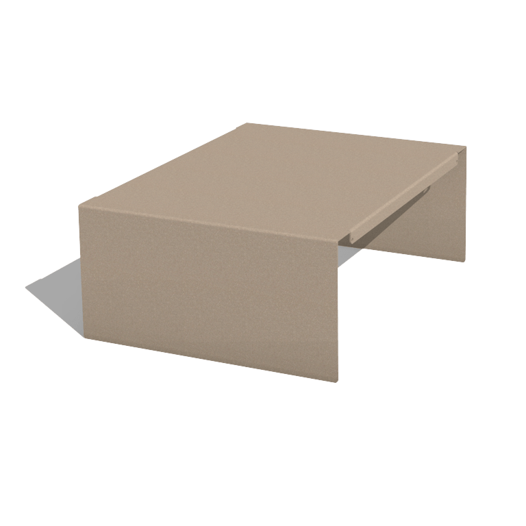 Plateforme pour jardinières en acier thermolaqué 40 x 51 x 20 cm