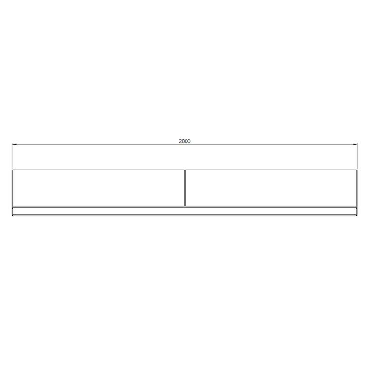 Mur de soutènement en acier corten droit 200 cm (hauteur 40 cm)