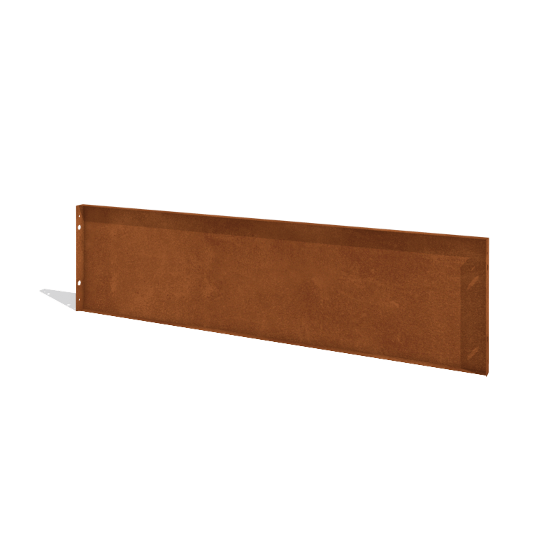 Clôture en acier Corten H - Panneau 180 x 47,5 cm