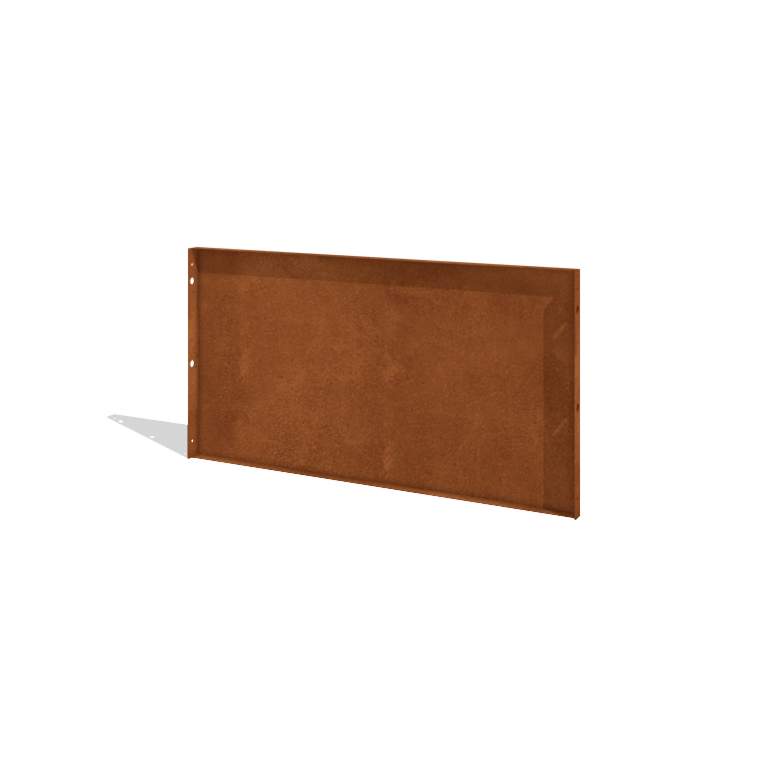 Clôture en acier corten H Panneau 120 x 63,3 cm