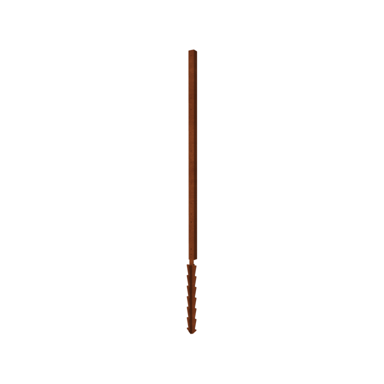 Clôture en acier corten H poteau d'extrémité avec piquet de terre 190 x 6 x 6 cm Clôture en acier corten H poteau d'extrémité avec piquet de terre 190 x 6 x 6 cm