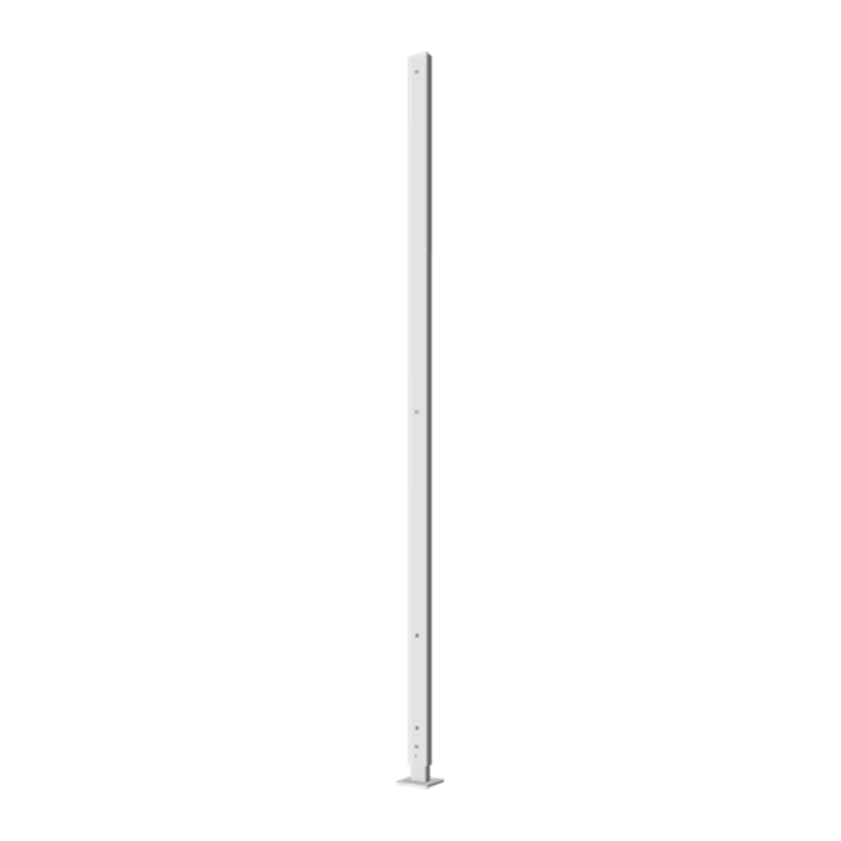 Poteau d'angle en acier peint par poudrage avec base plate 190 x 6 x 3 cm