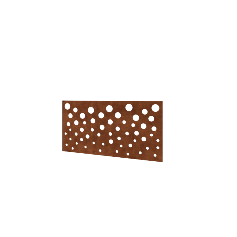 Clôture en acier corten H Panneau B 120 x 63,3 cm