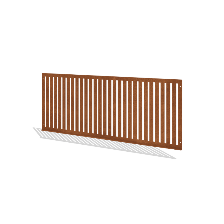 Clôtures ornementales acier corten S 149 x 60 cm