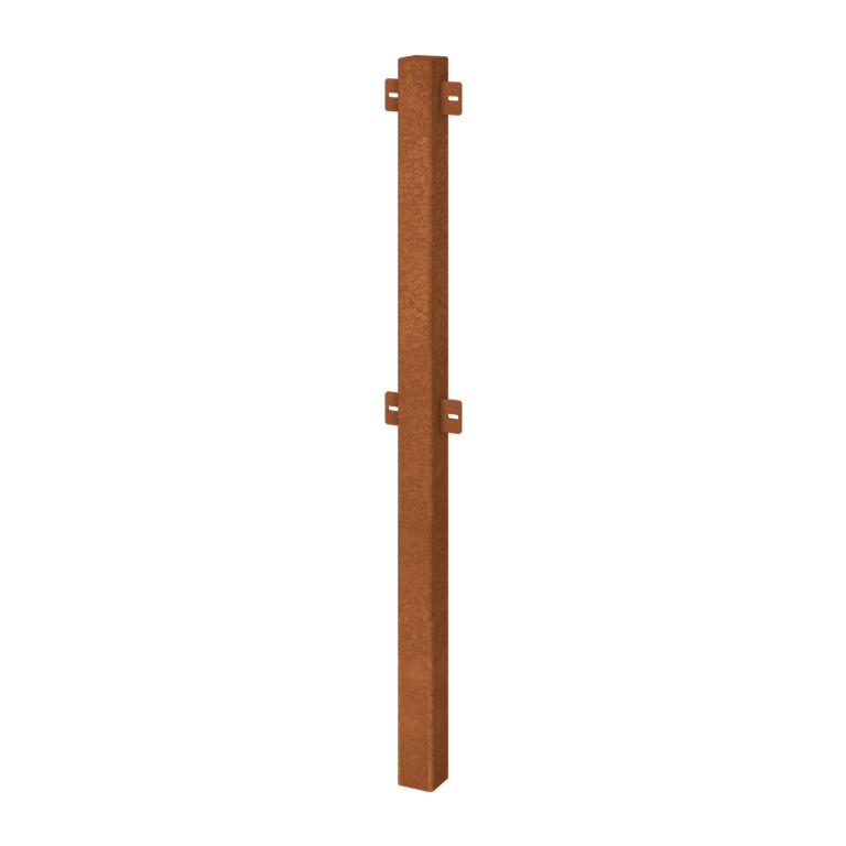 Clôtures ornementales acier corten poteau intermédiaire Clôtures ornementales acier corten poteau intermédiaire
