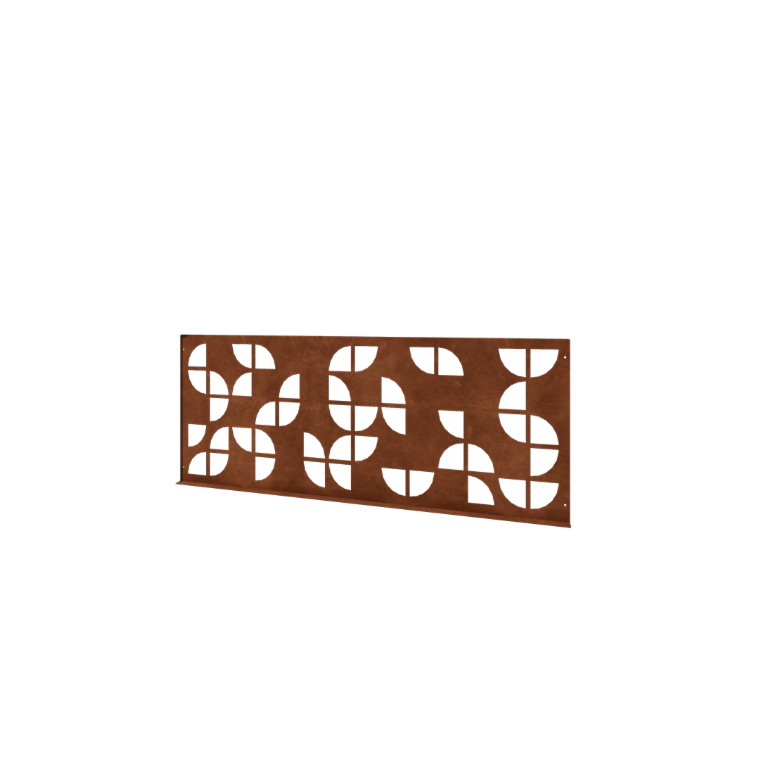 Grillage décoratif en acier Corten G - Panneau 149 x 3 x 60 cm