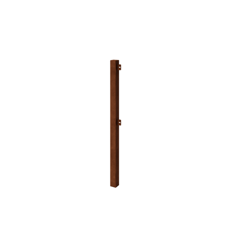Grillage décoratif en acier Corten - Poteau d'angle - 110 cm Grillage décoratif en acier Corten - Poteau d'angle - 110 cm