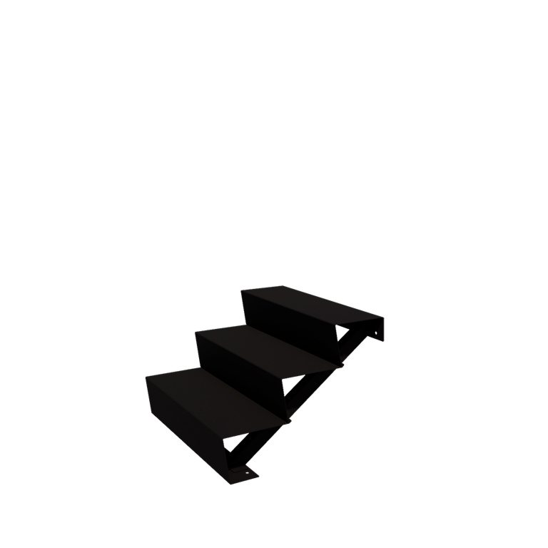 l`escalier noir New York 3-étape (largeur 80 cm)