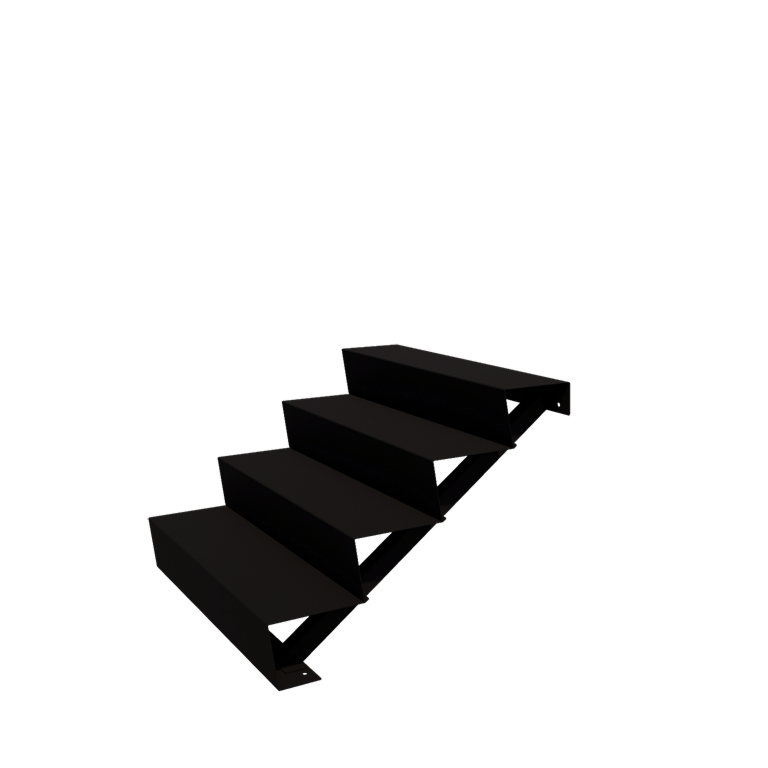 l`escalier noir New York 4-étape (largeur 100 cm)