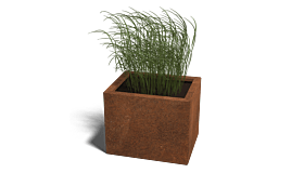 Bac à plantes en acier corten Texas 400x500