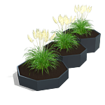 Bac à plantes en acier thermolaqué Chicago special III 800
