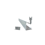 Bordure en acier galvanisé à bord aplati 130mm kit complet pour 15 mètres