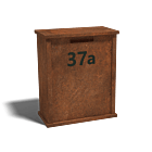 Boîte aux lettres en acier corten Arizona Type L