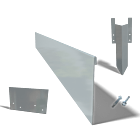 Bordure en acier galvanisé à bord aplati 130mm kit complet pour 15 mètres