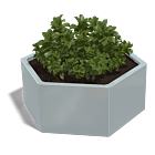 Bac à plantes en acier galvanisé Denver 500