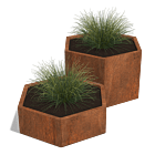 Bac à plantes en acier corten Denver special II 500