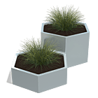 Bac à plantes en acier galvanisé Denver special II 500