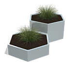 Bac à plantes en acier galvanisé Denver special II 600