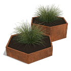 Bac à plantes en acier corten Denver special II 800
