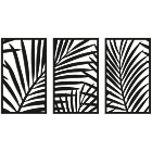 Décorations murales en métal  Ferns 3-parts