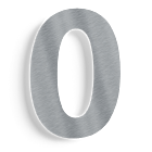 Numéro de maison en acier inoxydable 0 - 150mm