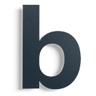 Numéros de maison noirs b - 145mm