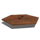 Couvercle en acier corten pour Iron Fire 1000 