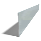 Bordure en acier galvanisé à bord aplati 130mm (longueur 2400mm)