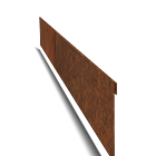 Bordure en acier corten à bord aplati 130mm (longueur 1500mm)
