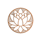 Décorations murales en acier corten Lotus Flower