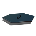Couvercle noir pour Iron Fire 1000 