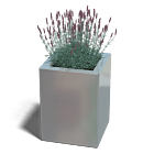 Bac à plantes en acier galvanisé Miami 300x300