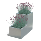 Bac à plantes en acier galvanisé Miami special II 400