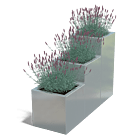 Bac à plantes en acier galvanisé Miami special III 400