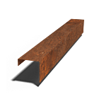 Profilé de transition en acier Corten 150x150x50 (longueur 1500mm)