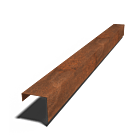 Profilé de transition en acier Corten 150x150x50 (longueur 2400mm)