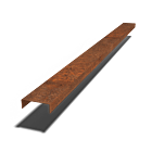 Profilé de transition en acier Corten 150x50x50 (longueur 2400mm)
