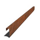 Profilé de transition en acier Corten 150x60x50 (longueur 2400mm)