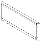 Panneau en acier corten 300x800mm