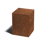 Socle en acier Corten Ohio 300x300x400