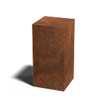 Socle en acier Corten Ohio 300x300x600