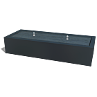 Table d’eau en aluminium 2000x800x400