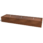 Table d’eau en acier corten 3000x800x400