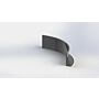 Paroi de soutènement en acier thermolaqué courbe intérieure 1500x1500mm (hauteur 500mm)